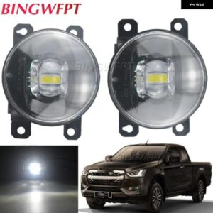 2X LED フォグランプ DRL いすゞ D-MAX D MAX DMAX キャブ 2020.12 2021 2022 LED フォグランプ カットラインレンズ デイタイムランニングライト