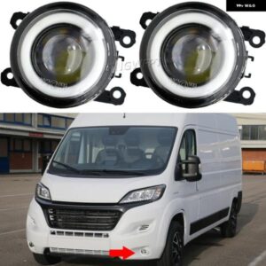 LED フォグライト アセンブリフィアット セディチ パンダ 500 プント EVO フィアット デュカト 250/290 フロントバンパー フォグランプ DRL デイ