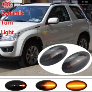 スズキ ペアダイナミック LED サイドマーカー ウィンカー ライトインジケーターアンバーリピーターカーライト スイフトジミービターラ SX4 ア