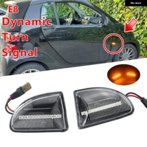 ペア LED ダイナミックカーウインカー サイドミラー マーカー ウィンカー ライトランプアクセサリースマートフォーツー 451 MK1 MKII 2007-2015
