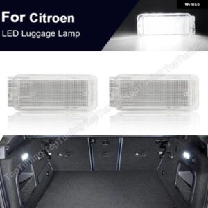 シトロエン C2 C3 C4 C5 C6 C8 DS3 2X LED キャリアトランク コンパートメントライト足元グローブボックス インテリア ランプ