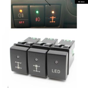 スズキ LED ライト DRL フロントデフロックスイッチ 音楽プッシュボタン スイッチ ジムニー 2007 2009-15