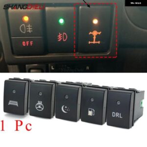 スズキ 車オレンジ LED DRL フォグライト ヘッドライト スポットライト デフロック レーダー スイッチボタン ジムニー 2010-15