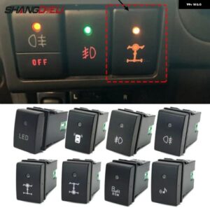 スズキ 電源オンオフ DRL LED ライトバーボタン バックミラー ステアリング ホイール 加熱スイッチ とワイヤー ジムニー 2007 - 2