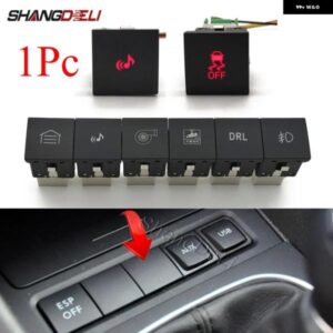 1PC LED DRL ライトパッキング レーダー 電源オンオフフロントカメラミラー スイッチボタン VW ゴルフ 6 ジェッタ 5 MK5 シロッコアクセサリー