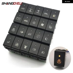 スズキ 車 LED DRL ライトバー BSM パッキング レーダー 電源オンオフカメラミラー スイッチ スターライトボタン ジムニー 2007-