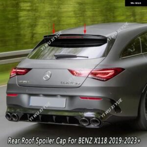 リアルーフリップウイング スポイラー ベンツ CLA クラス X118 180 200 220 250 AMG CLA35 CLA45 2019-2023+ シューティングブレーキリアスポイラー