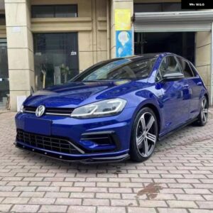 VW ゴルフ 7.5 MK7.5 R R ライン 2017-2020 フロントバンパー リップスポイラー スプリッターフロントバンパー リップあごガードカバー MAXTON スタイル