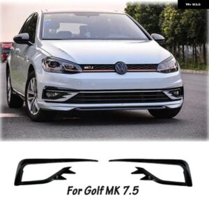 VW ゴルフ 7 MK7 GOLF7 MK7.5GOLF 7 フロント フォグランプ カバー トリムフロントバンパー フォグライト グリルフレームアイブロウ ステッカー キット