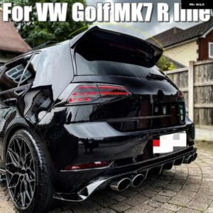 リアルーフスポイラー リアトランク スポイラー ウイング リップ VW ゴルフ 7 MK7 R-LINE R ライン RLINE 専用 2014-19
