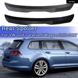 リアルーフリップスポイラー ウィンドウスポイラー グロスブラック ABS プラスチック ハッチバックリアトランク ウイング VW ゴルフ 7 バリアントワゴン