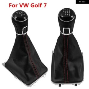 VW ゴルフ 7 A7 MK7 GTI GTD 2013-18 ギア シフトノブ レザーゲートルブーツ カバー カースタイリングアクセサリー