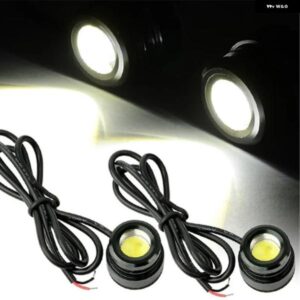 2個 23MM デイタイムランニングライト LED イーグルアイライト DRL LED 12V バックアップパーキング信号ランプ DRL