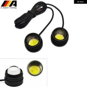 2個 カースタイリング LED DRL イーグルアイズデイタイムランニングライト 12V 6000K ハザード フォグランプ 信号パーキングライト