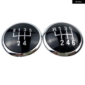 ブラックギア シフトノブ レバーシフター エンブレムキャップカバー VWポロ9N 9N2 GTI 2002/10/01