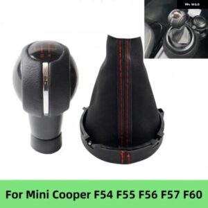 5/6速 マニュアル カースタイリングギア シフトノブ レバースティックペン GAITOR ブーツ カバー 襟ミニクーパー F54 F55 F56 F57 F60