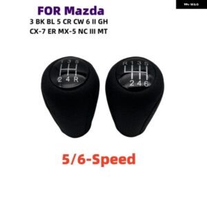 5/6速 ギア シフト ノブレザーシフター レバー アームヘッドボールMAZDA3 BK BL 5 CR CW 6 II GH CX-7 ER MX-5 NC III MT