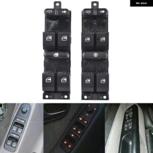 1J4959857A マスターパワーウィンドウ スイッチ ボタン レッドライト VW ゴルフ MK4 ジェッタ ボラ パサート セアト レオン トレド 1J4959857C 1J4959857D