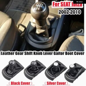 カー スタイリング ギア シフト ノブレバー ゲイター ブーツ 防塵 カバー ケースシートイビサ 37530