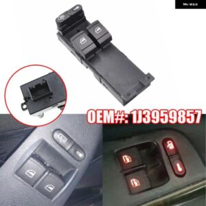 運転席側 電動パワーウィンドウマスター コントロール リフター スイッチ 1J3959857 VW ボーラ ゴルフ 4 パサート シートレオントレド 1J3959857A