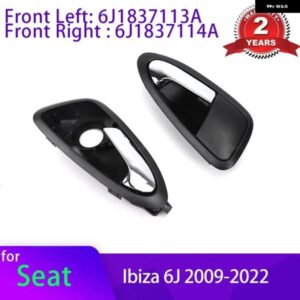 シートイビサ 6J 2010 2011-2022 カーアクセサリー 6J1837113A 6J1837114A フロント左右自動 インテリア サイドインナー ドアハンドル