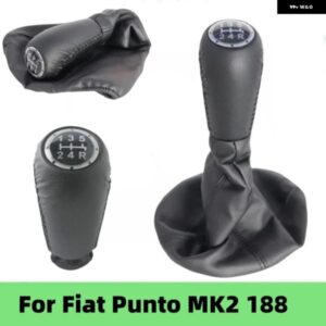 5速 マニュアル トランス ミッション フィアット PUNTO 188 MK2 ギア シフト ノブレバー シフター ゲートル ブーツ ケースカラーカー スタイリング