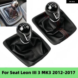 5/6スピード ギア シフト ノブゲートル ブーツ カバー ケースシートレオン III 3 MK3 2012-2020 カー スタイリング アクセサリー交換部品