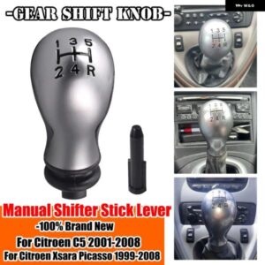 マニュアル ギア シフト ノブ 5スピード シフター レバー スティックハンドボール シトロエン C5 36982-2008 クサラピカソ 1999-2008