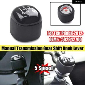 車 マニュアル トランス ミッション ギア シフト ノブハンドボールシフター レバー インテリア アクセサリー 5速 502942700 フィアットパンダ 2012-