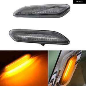 2個 ダイナミックスクロール点滅 LED サイドマーカー インジケータランプ ウィンカーフェンダーライトミニ R60 カントリーマン R61 ペースマン