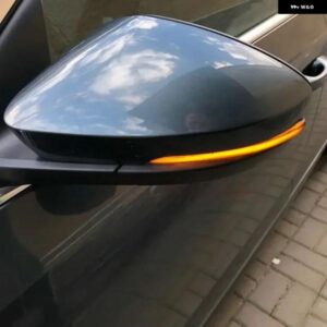 ダイナミック LED ウィンカーライト シュコダ KODIAQ ウインカー 2016-20 バックミラー サイドミラー シーケンシャル インジケーター
