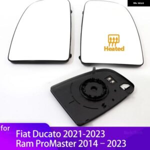左右サイド加熱ミラー ガラス LH RH レンズ 交換用 FIAT DUCATO 2021-2023 RAM PROMASTER 2014-23