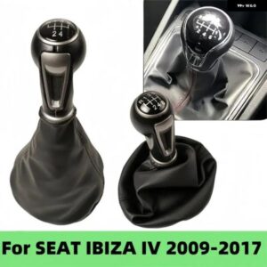 ギアスティック シフト ノブギア ボックス レバー スティックペンゲイター ブーツ カバー ケースシートイビザ IV 6J 2009-2017 カーアクセサリーパーツ