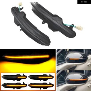 2個 ダイナミックスクロール LED シーケンシャル ウィンカーライトバックミラー サイドリピーターランプリンカーンコルセアノーチラス 2019-2022