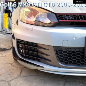 サイドスプリッター カナード エアブレードチューニング VW ゴルフ 6 MK6 GTI GTD GTE 2009-13 フロントバンパー サイド スポイラー