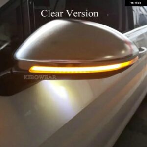 ダイナミックブライト LED ウインカー クリスタル VW ゴルフ MK7 GTI 7 7.5 R RLINE GTD ミラー ライト水流クリア バージョン