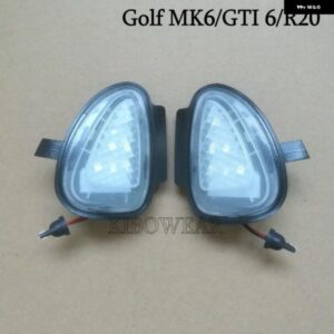 ペア LED パドルライト ウェルカムランプ VW ゴルフ MK6 GTI 6 MKVI TOURAN 1T3 2011-2015 交換用アンダーサイドミラー ライト