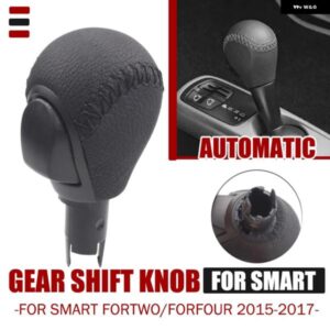 スマートフォーツー/フォーフォー 2015 2016 2017 AT ギア シフト ノブシフター ボタン PU カーアクセサリー