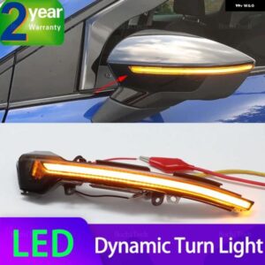 ペア LED ダイナミック ウィンカー インジケーター ライト サイド バックミラー ランプ SEAT LEON III MK3 5F 2013-2018 IBIZA KJ MK5 V ARONA