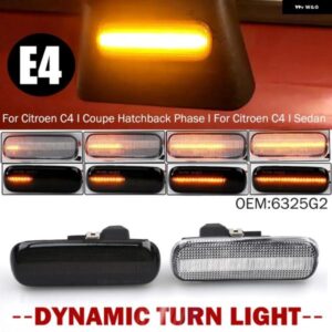 シトロエン C4 MK I クーペ ハッチバック セダン 38991 LED ダイナミックサイドミラー ウインカー ウィンカーライト #6325G2