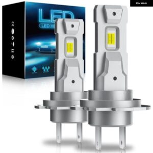 2個 250000LM H7 LED ライト ヘッドライト 電球 6500K CSP LED ヘッドランプ 車白超高輝度ファンレス 1:1 ミニデザイン