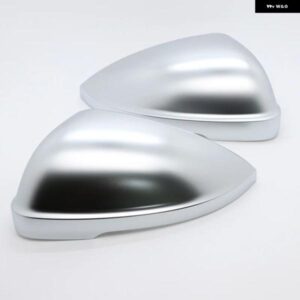 2個 マットクロームサイドミラー カバー VW ジェッタ MK7 パサート B9 LAMANDO LAVIDA プラス 2019-23 交換キャップ