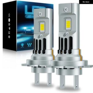 2個 LED H7 CANBUS ヘッドライト H7 LED オート 300000LM 250ワット 電球 6500K ホワイトデーランニングカーライト PLUGPLAY