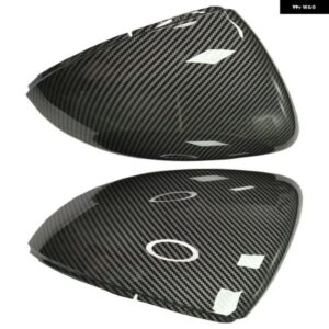 カーボンサイドミラー カバー キャップ VW ゴルフ MK7.5 MK7 GTI 7 7.5 RLINE R VII MKVII スポーツワーゲン スポーツバン E- ゴルフ 2013-2019 交換用