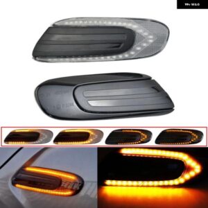 2X ダイナミック LED フェンダーサイド マーカーライト シーケンシャルウィンカーリピーターランプミニクーパー F55 F56 F57 2016-2020
