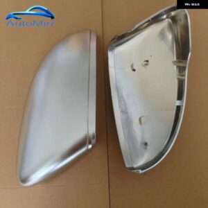 2PC マットクローム ウイング ミラー キャップ VW パサート CC B7 シロッコジェッタ MK6 ユーロビートルサイドカバー 交換 2010-14