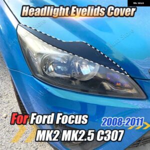 フォーカス 2 MK2 MK2.5 カーボン 外装 カバー カー スタイリング アクセサリー 2008-2011 ABS ヘッドライト アイブロウ ヘッドランプ