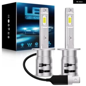 2個 H1 LED ライト 160000LM 180ワット CSP H1 LED ヘッドライト 電球 6500 K ホワイト日ランニング自動車ランププラグプレイ