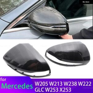 メルセデス AMG C E S GLC W205 W213 W238 W222 C217 C253 X205 W253 X253 専用 LHD サイドミラー カバー 交換