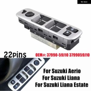 スズキ フロント 左ハンドル 用席側パワーウィンドウ コントロール スイッチ カーアクセサリー リアナエステート ER 2008 エリオ 2005